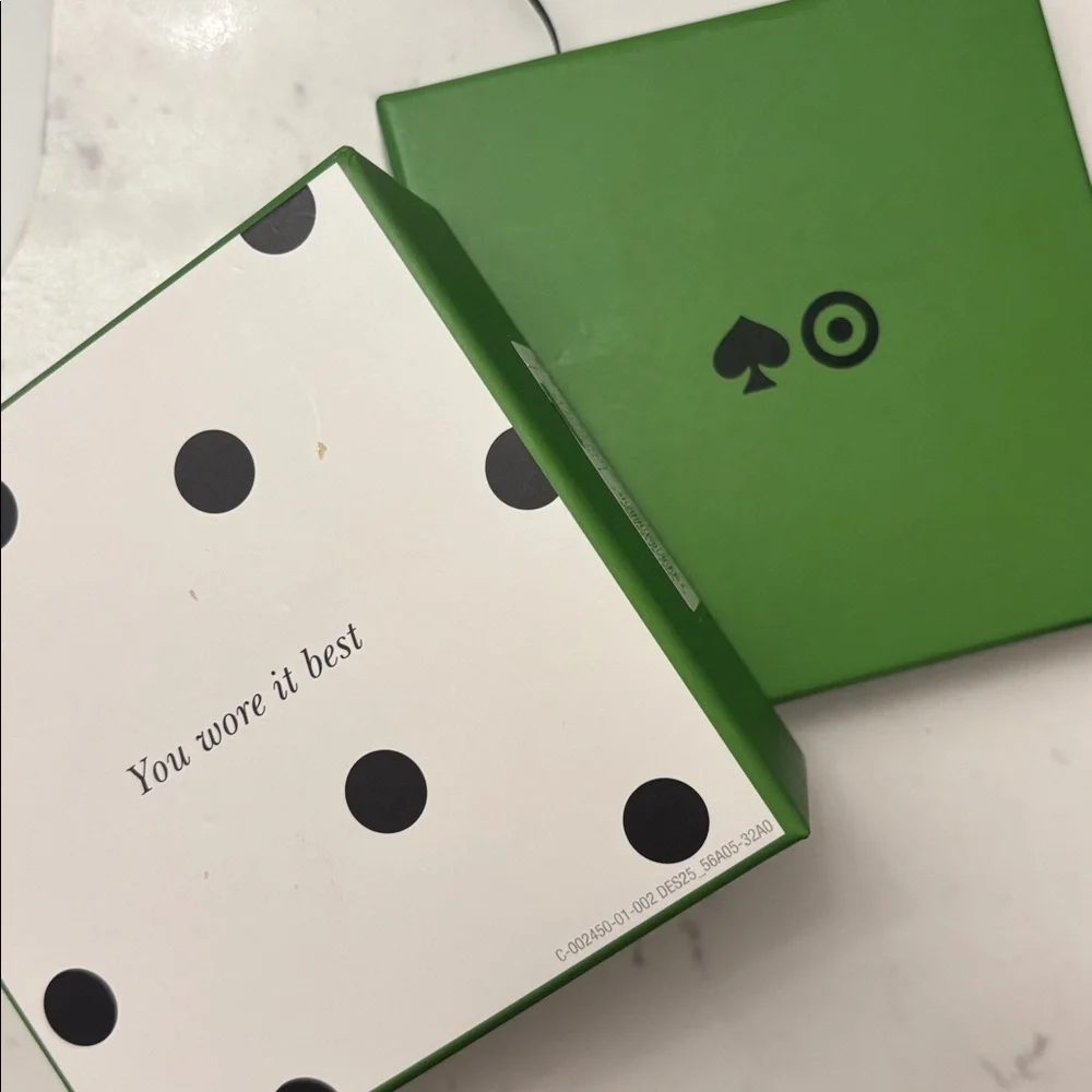 Kate Spade Target 3pk Novelty Pin Brooch Set Gold Pink and Green New Limited